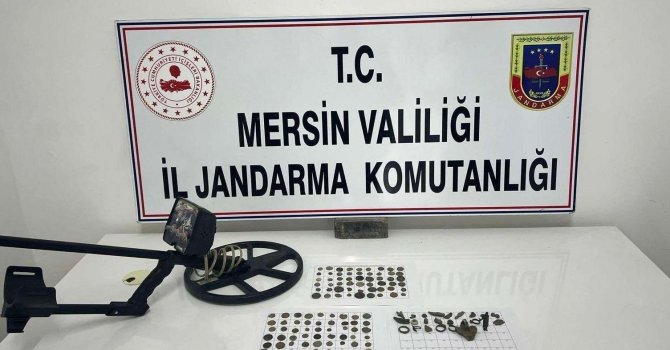 Mersin’de Roma dönemine ait 108 adet sikke ele geçirildi