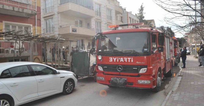 Burdur’da elektrikli battaniye az daha evi yakıyordu