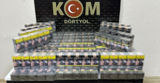 Dörtyol’da 680 paket gümrük kaçağı sigara ele geçirildi