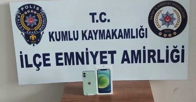 Hatay’da 32 bin TL’lik cep telefonunu çalan 2 hırsız yakalandı