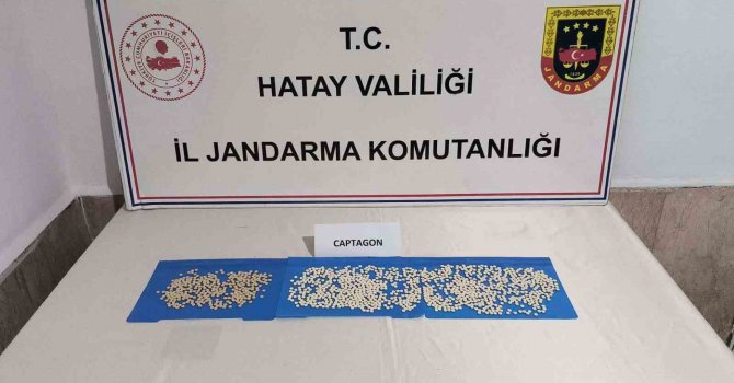 Hatay’da bin 298 uyuşturucu hap ele geçirildi