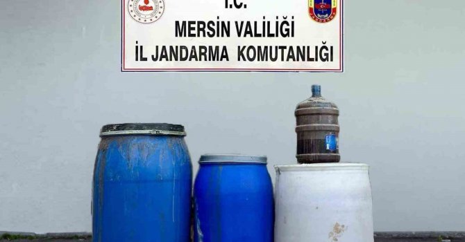 Mersin’de 210 litre sahte içki ele geçirildi