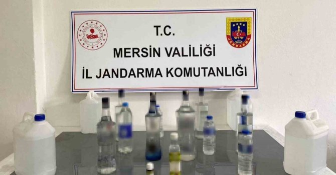 Mersin’de sahte içki üreten şahıs yakalandı