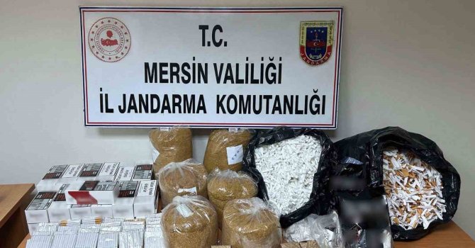 Mersin’de kaçak sigara ticareti yapan 3 şüpheli yakalandı