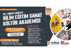 Tarsus’ta yapay zeka ve sanat kursları başladı