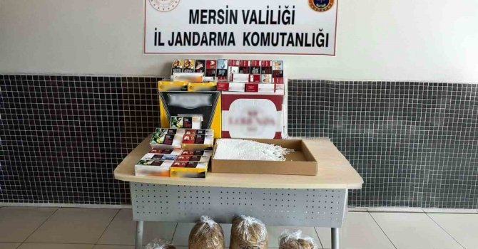 Mersin’de 28 bin adet makaron ele geçirildi