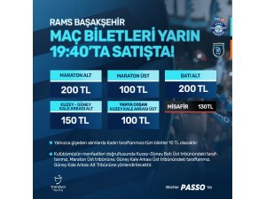 Y. Adana Demirspor - RAMS Başakşehir maçının biletleri satışa çıktı