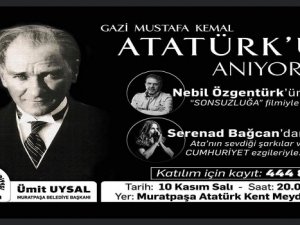 Muratpaşa’dan Ata’ya saygı gecesi