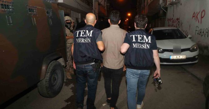 Mersin’de terör operasyonu: 12 gözaltı