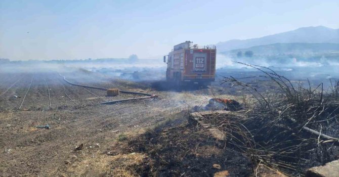 Hassa’da anız yangını söndürüldü