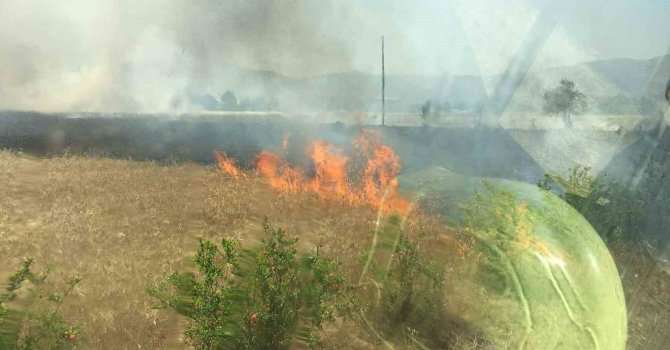 Burdur’da bin dönümün üzerinde ekin tarlası küle döndü