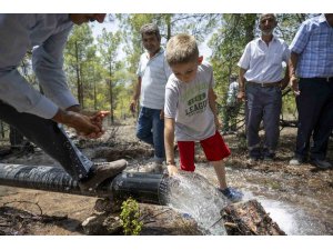 Mut’un Kayaönü Mahallesi’nde sulama suyu sorunu sona erdi