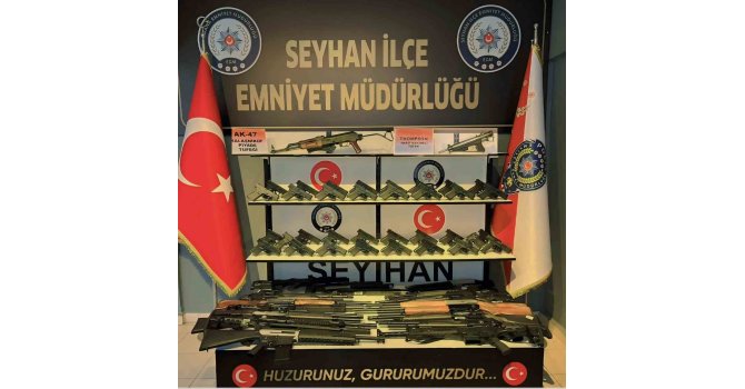 Seyhan polisi 65 silah ve çeşitli suçlardan aranan 211 kişi yakaladı