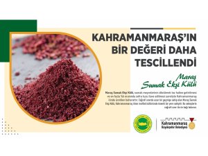 Maraş Sumak Ekşi Külü tescillendi