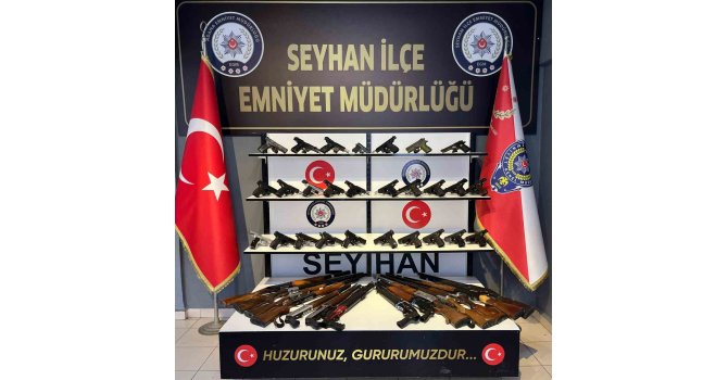 Seyhan polisi, 40 silah ele geçirirken 249 şüpheliyi yakaladı