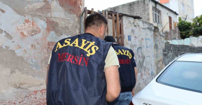 Mersin’de hapis cezasıyla aranan şahıslara eş zamanlı operasyon: 78 gözaltı