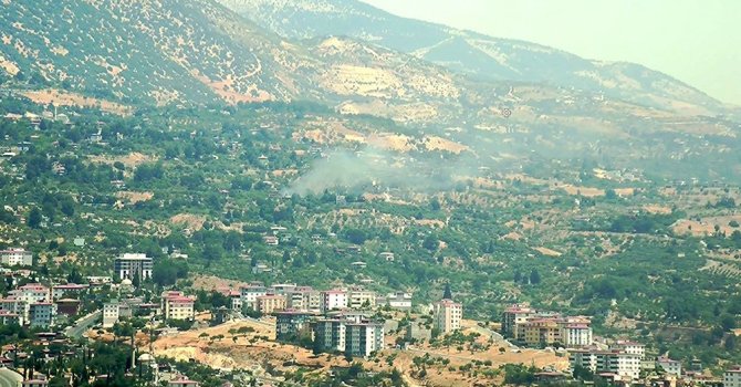 Kahramanmaraş’ta bahçe yangını