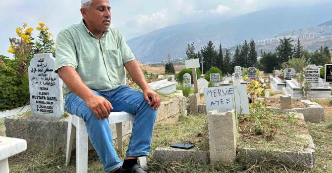 Depremin 18. ayında cenazesi bulunan mezara genç kızın ismi verildi