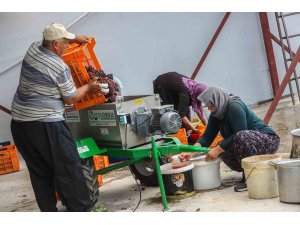 Çiftçilere salça ve üzüm sıkma makinesi desteği