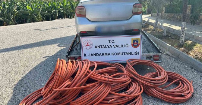 Antalya’da enerji nakil kablosu hırsızlığı: 2 kişi yakalandı