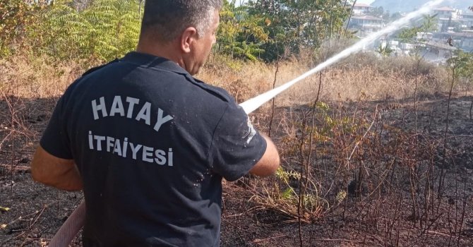 Defne’de çıkan bahçe yangını söndürüldü