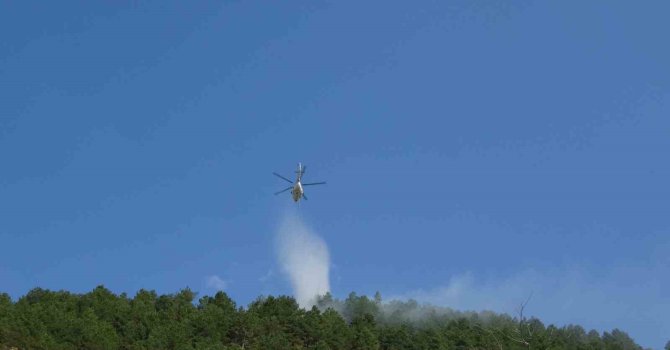 Isparta’daki orman yangını havadan ve karadan müdahaleyle söndürüldü