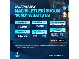 Adana Demirspor - Galatasaray  maçının biletleri satışa çıktı