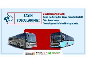 TOKİ Konutları yeni toplu taşıma hattı hizmete açılıyor