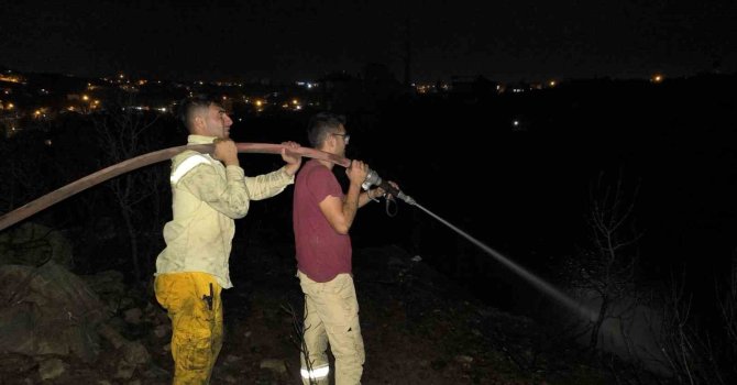 Alanya’daki makilik yangını söndürüldü