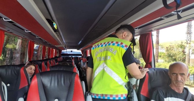 Alanya’da jandarmadan trafik denetimi