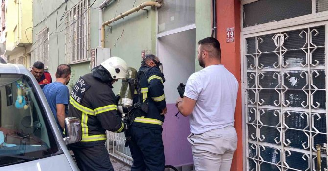 Burdur’da çamaşır makinesinden çıkan yangın söndürüldü