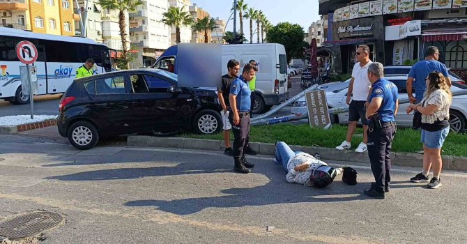 İhlali metrelerce havaya savurdu, kaskı ise hayatını kurtardı