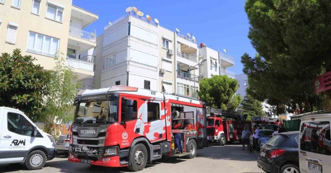 Klimadan çıkan yangın panik yaşattı