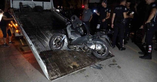 Polisin ’dur’ ihtarına uymayan motosikletli kaza geçirdi: 1’i ağır 2 yaralı