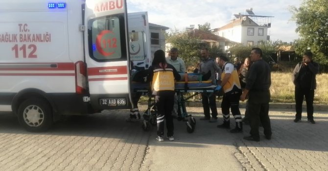 Isparta’da otomobille motosiklet çarpıştı: 1 ağır yaralı