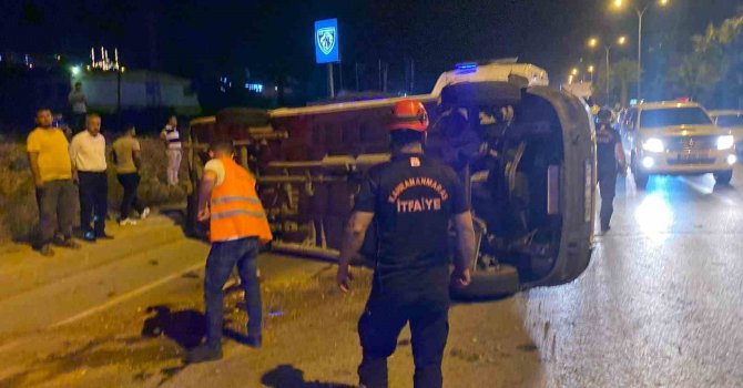 Kahramanmaraş’ta servis aracı kaza yaptı: 9 yaralı