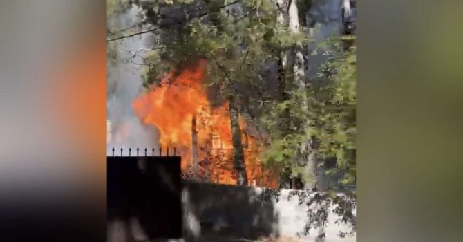 Osmaniye’de yayla evinde çıkan yangın paniğe neden oldu