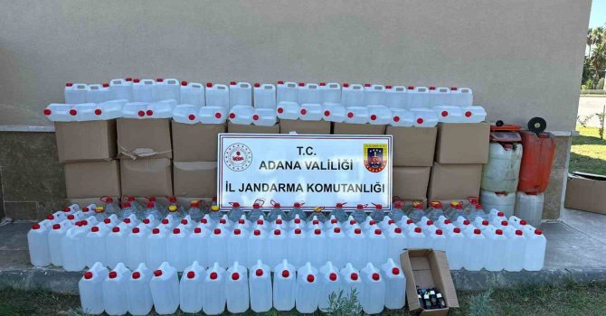 Bin 475 litre kaçak alkol ele geçirildi