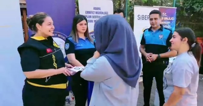 Adana polisinden öğrencilere terör ve internet uyarısı