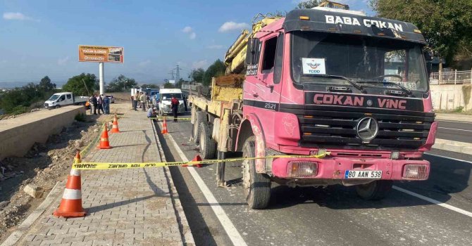 Osmaniye’de vincin altında kalan işçi ağır yaralandı