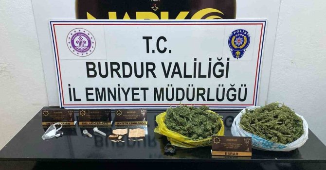 Burdur’da uyuşturucudan 2 tutuklama