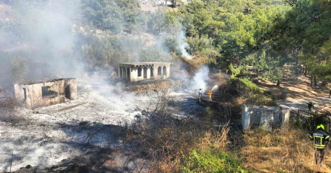 Mersin’in Anamur ilçesinde çıkan yangın kontrol altına alındı