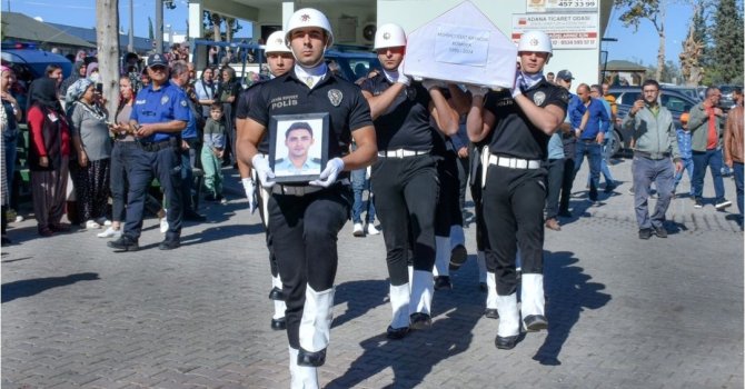 İstanbul’da hayatını kaybeden komiser Adana’da toprağa verildi