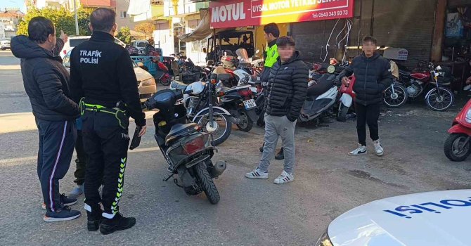 Afacanların düzenekli plakayla motosiklet turu polise takıldı