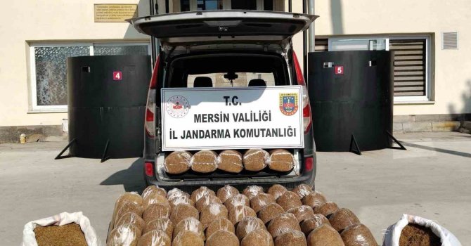 Mersin’de 455 kilo kaçak tütün ele geçirildi