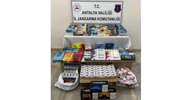 Antalya’da 2 bin 132 paket kaçak sigara ve tütün ele geçirildi