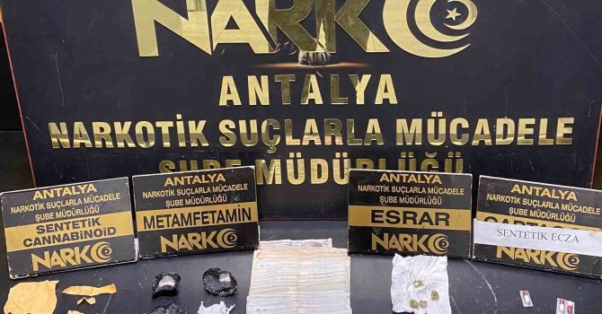 Antalya’da son 1 haftada çok sayıda uyuşturucu madde ele geçirildi