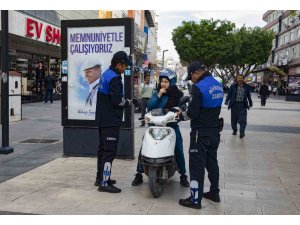 Zabıta ekiplerinden motorlu araçlara yönelik denetim