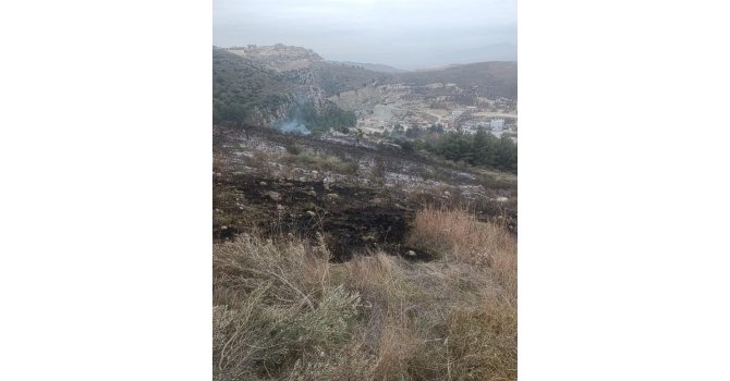 Antakya’da makilik yangını