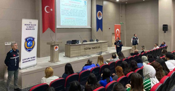 Mersin polisinden akademisyenler ve üniversite öğrencilerine bilgilendirme